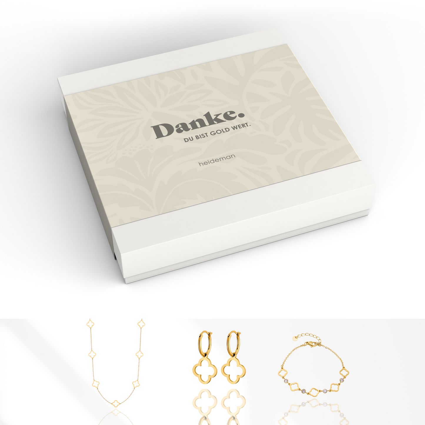 Geschenkbox Danke Kleeblatt