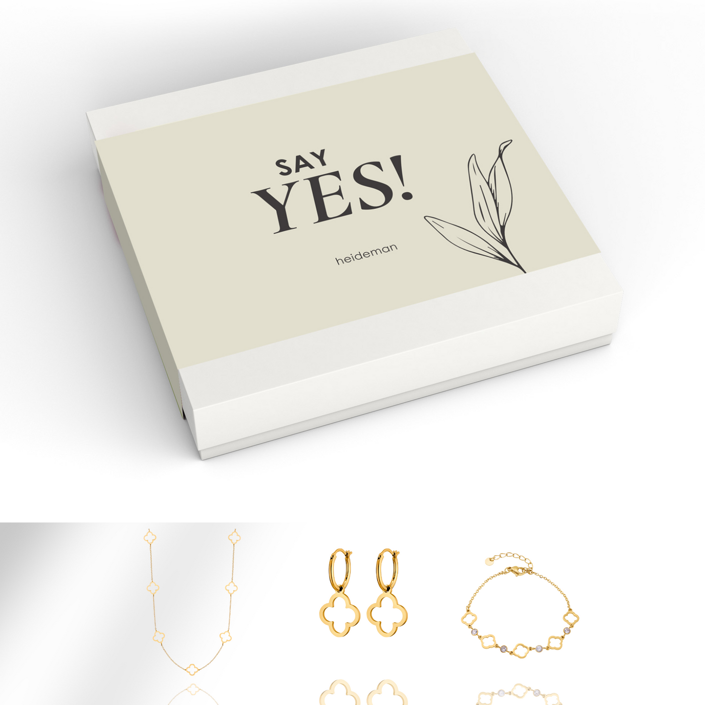 Geschenkbox Say Yes Kleeblatt