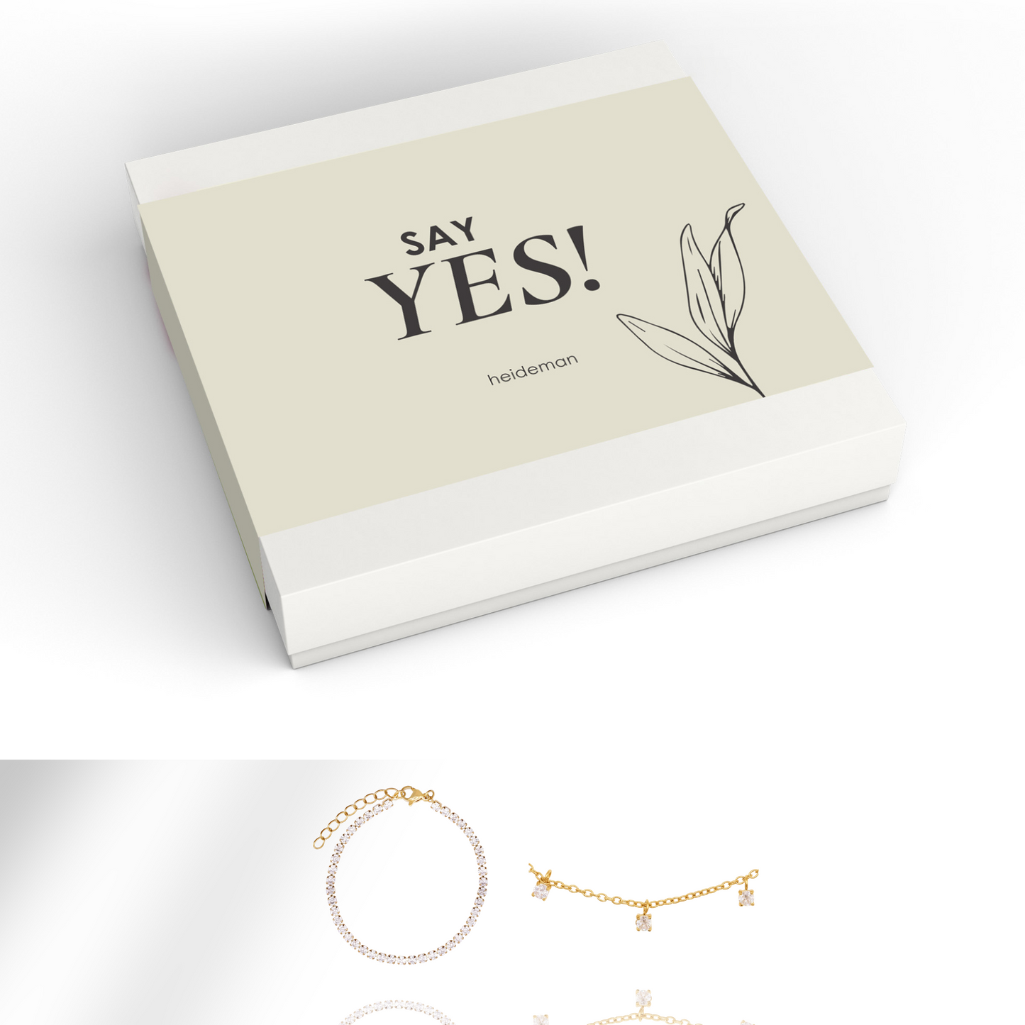 Geschenkbox Say Yes Stein