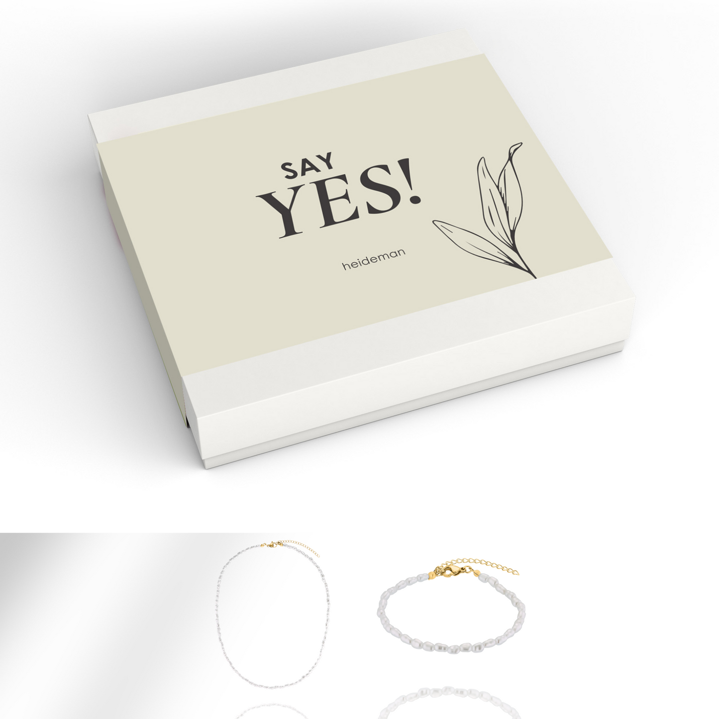 Geschenkbox Say Yes Perle