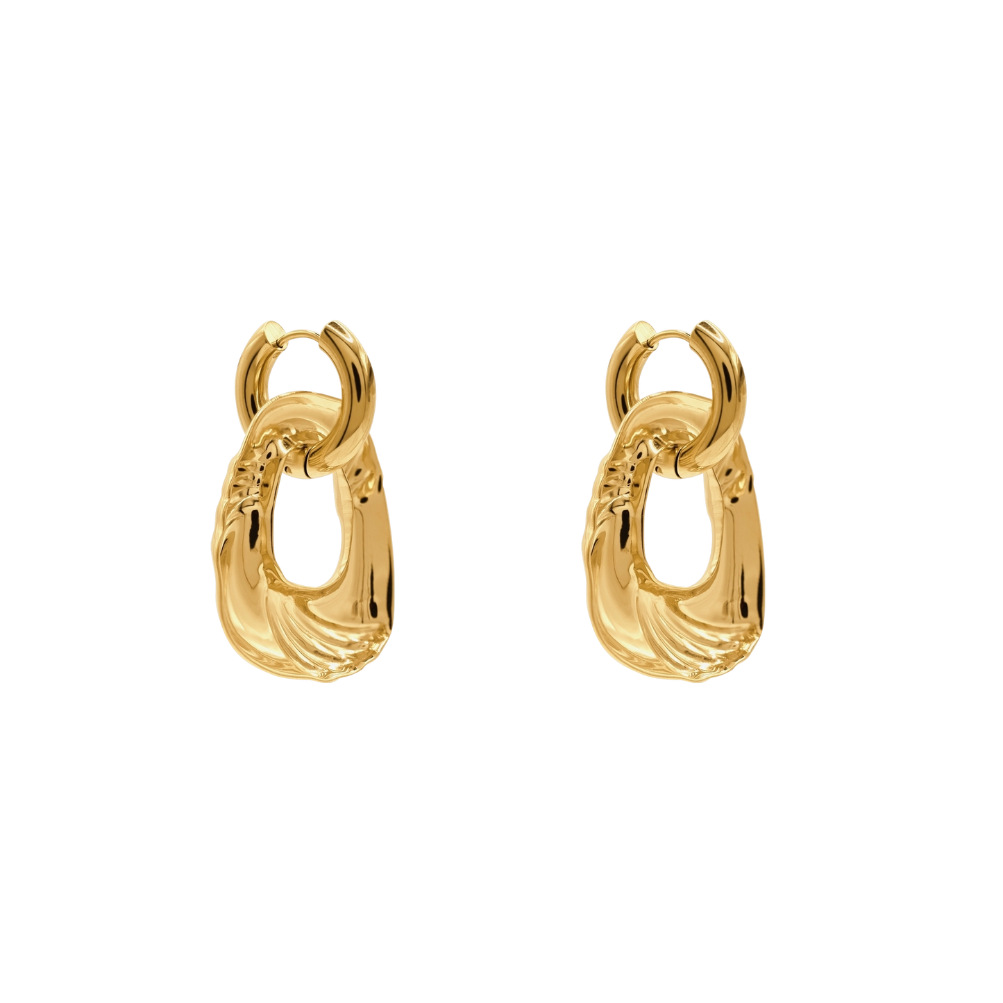 Ohrringe Damen Edelstahl Azaria in Gold in der gratis Geschenkbox