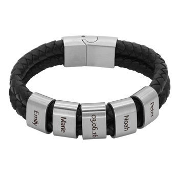Lederarmband Elian - 5 Elemente
