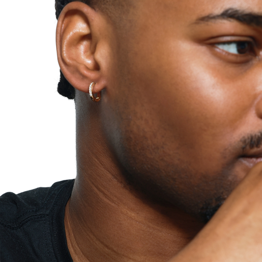 Trendiger Creolen-Ohrring für Herren im Modefokus