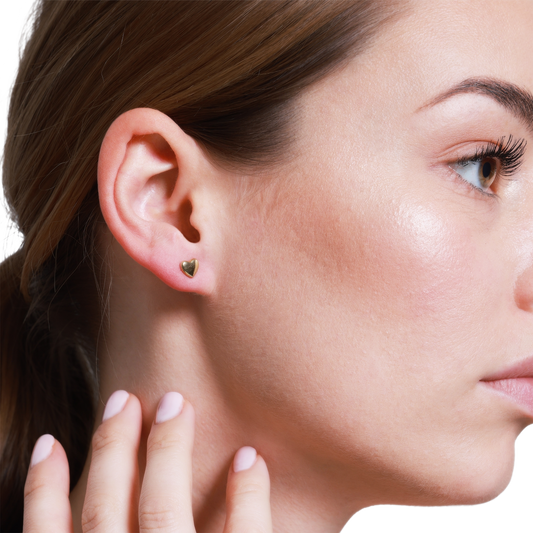 Herz-Ohrstecker aus Gold – Eleganter Schmuck für jeden Tag