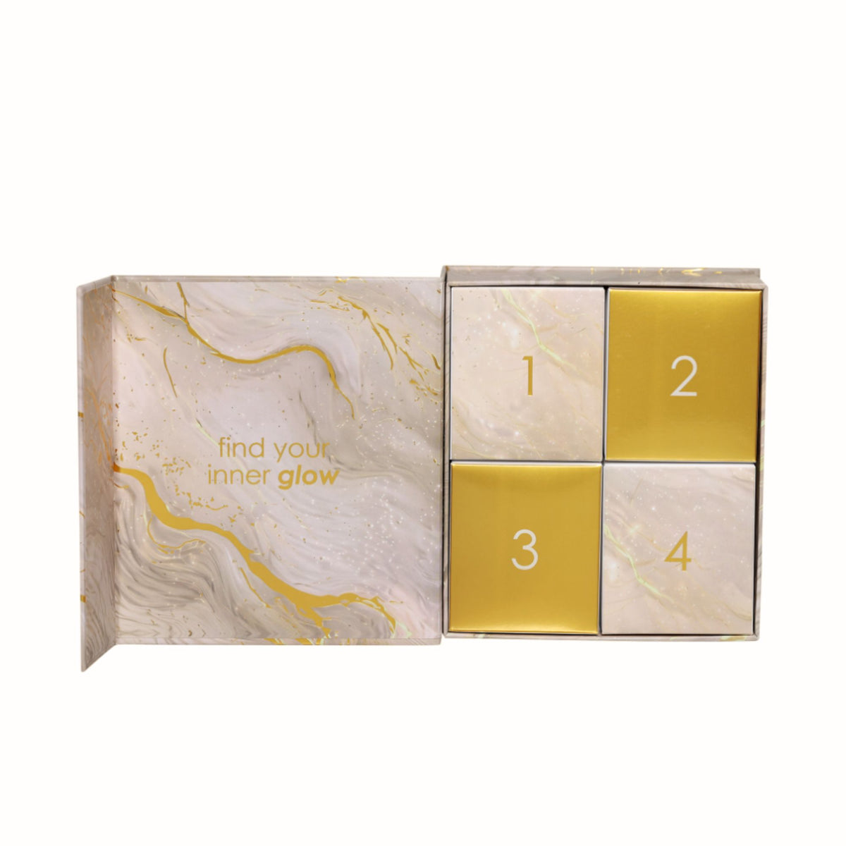 Schmuckset Damen Edelstahl – Adventsbox Radiance in Silber, Geschenkbox