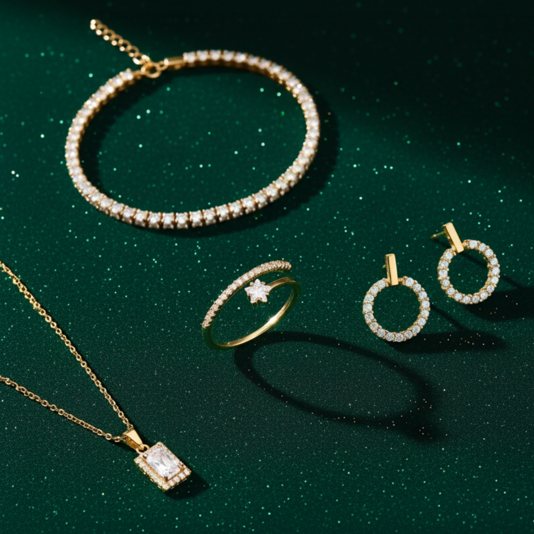 Zeitlose Eleganz in vier funkelnden Momenten