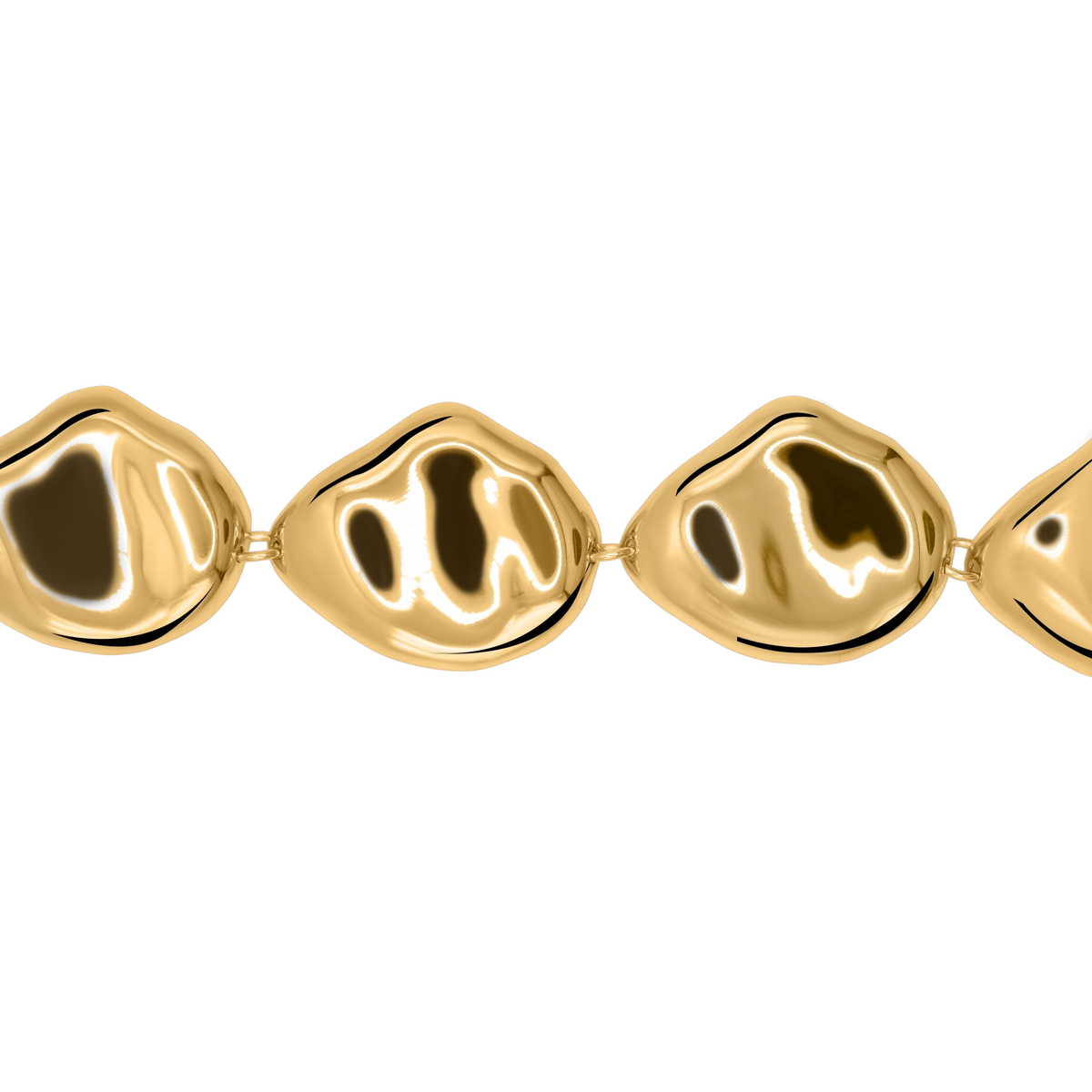Armband Damen Edelstahl Clarice in Gold, Karabinerverschluss im Detail