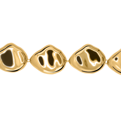 Armband Damen Edelstahl Clarice in Gold, Karabinerverschluss im Detail