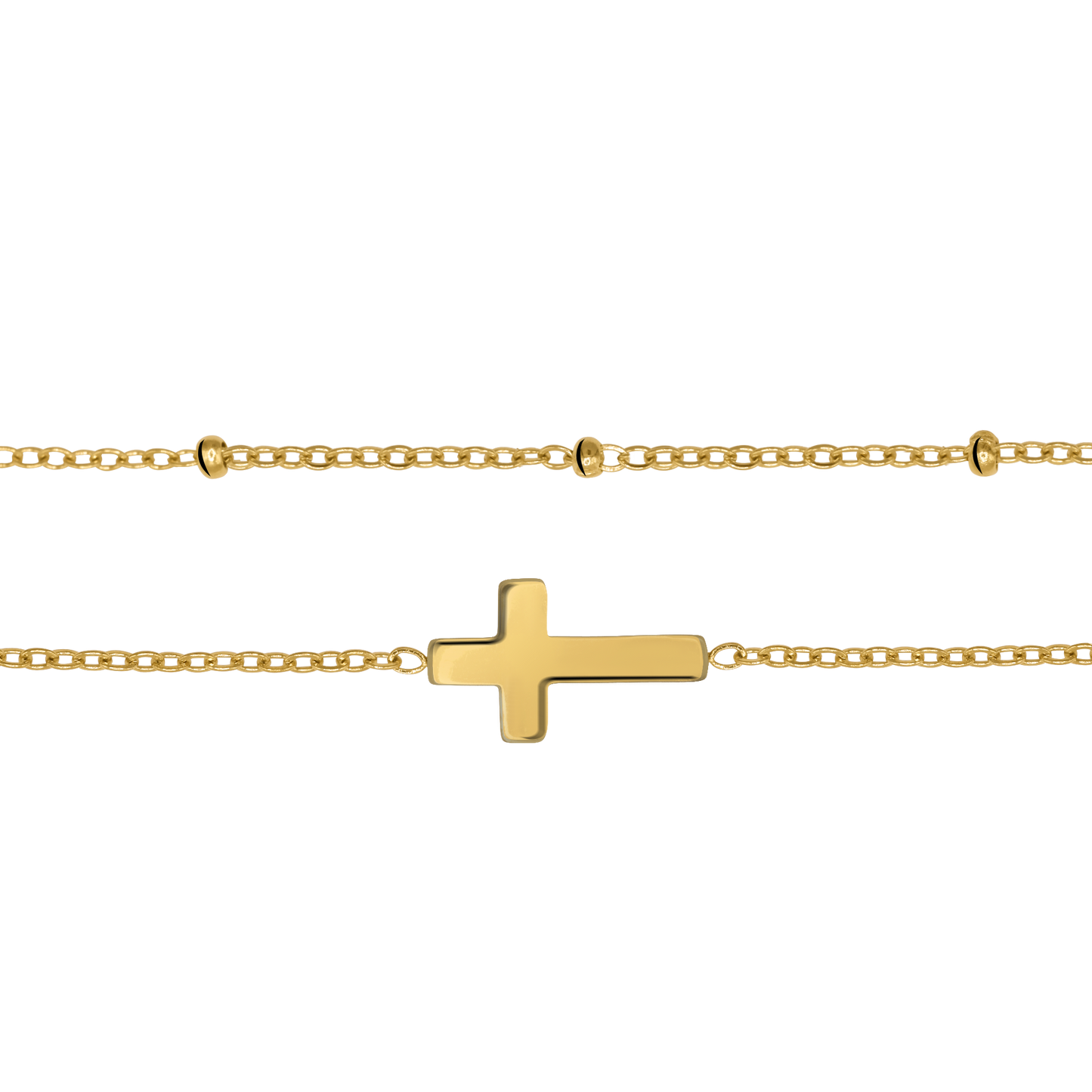 Armband Damen Gold Estelle in Gold Karabinerverschluss im Detail