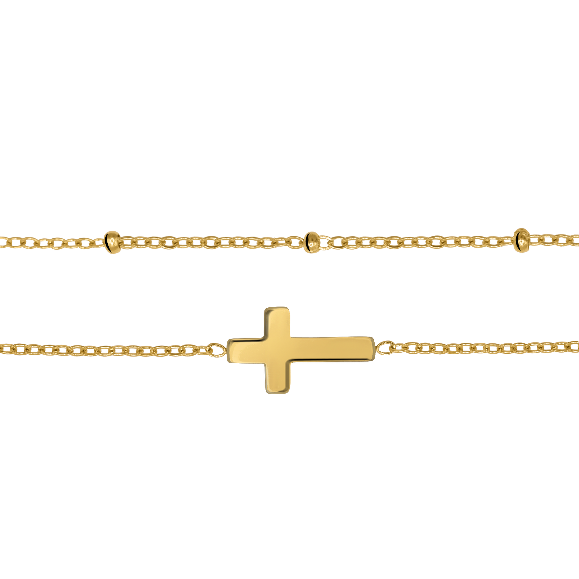 Armband Damen Gold Estelle in Gold Karabinerverschluss im Detail