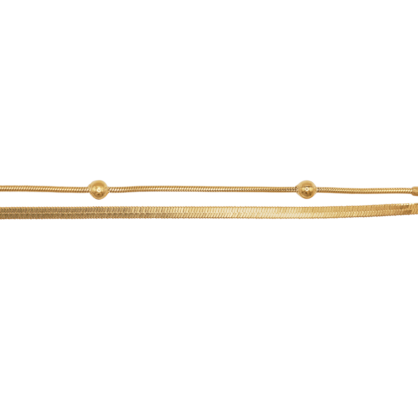 Armband Damen Gold Medea in Gold Karabinerverschluss im Detail