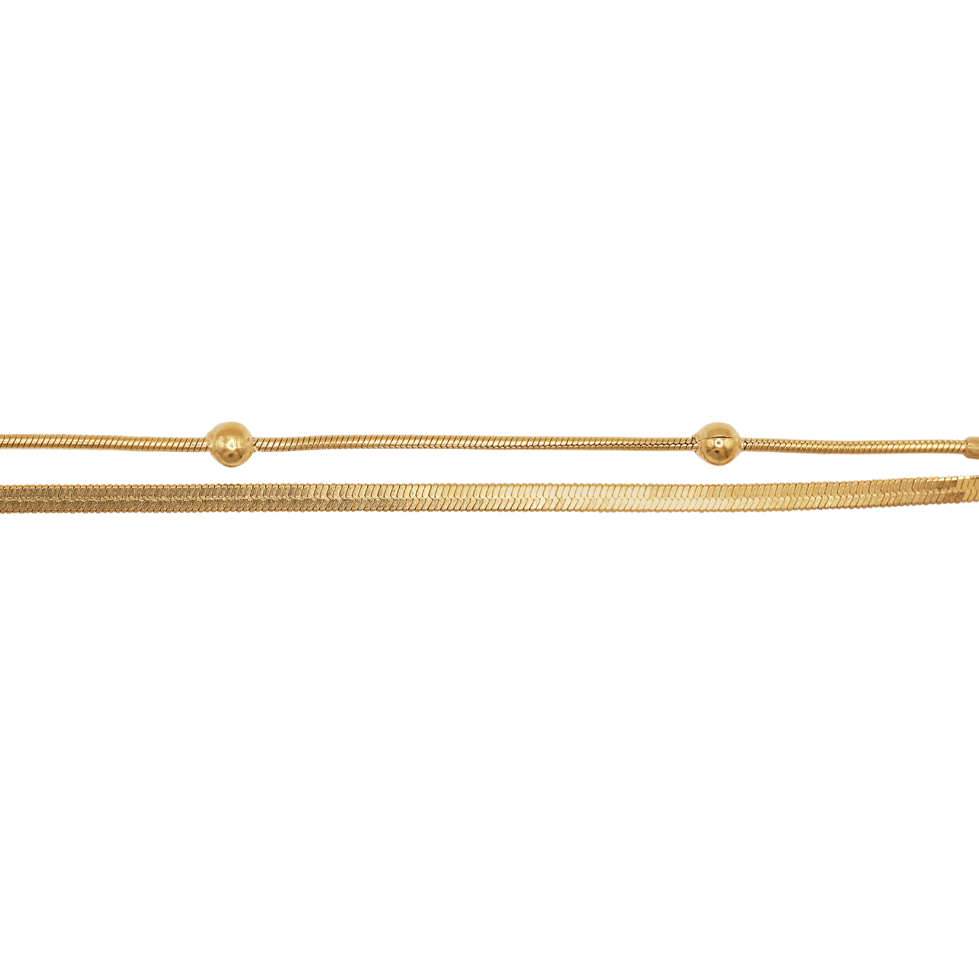 Armband Damen Gold Medea in Gold Karabinerverschluss im Detail