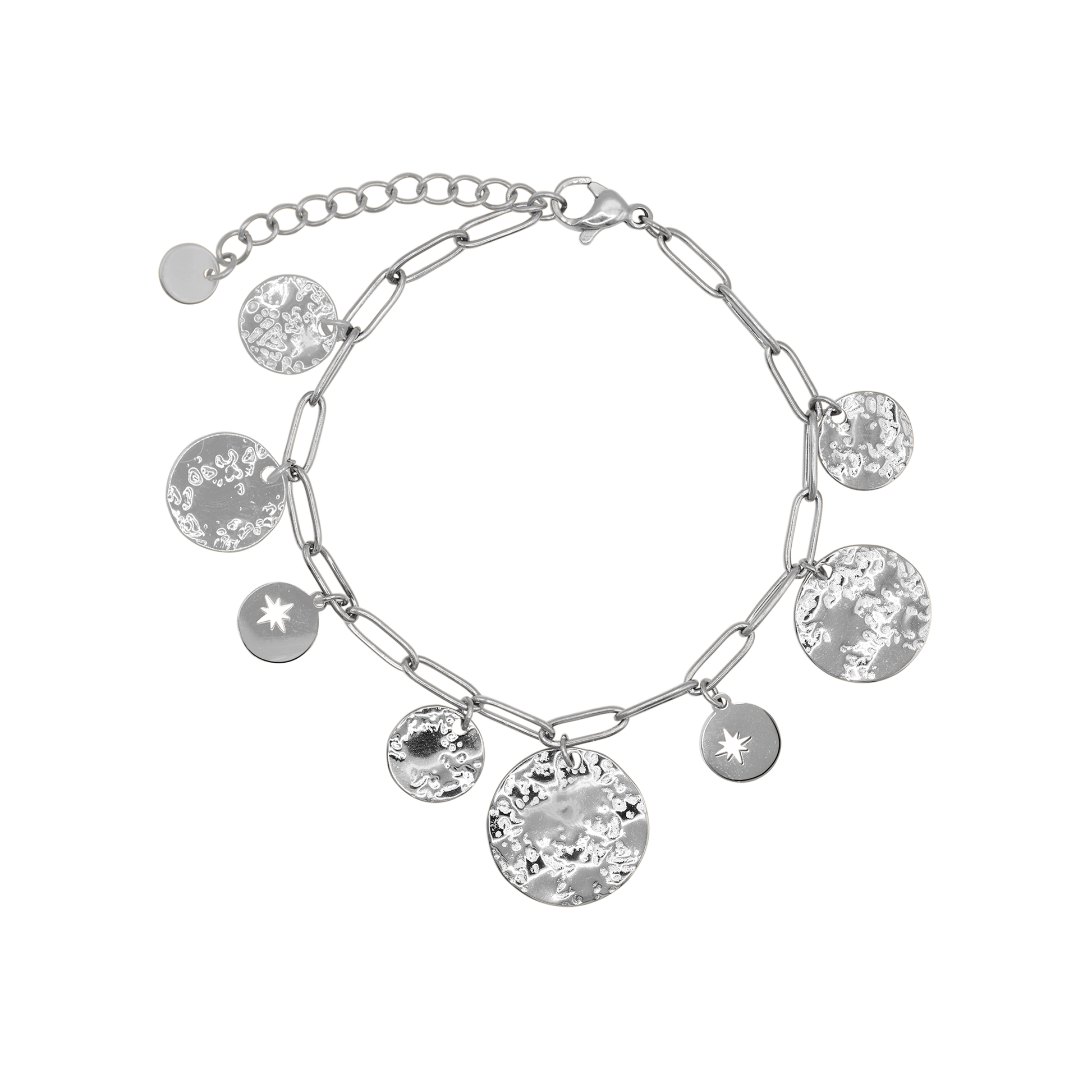 Armband Damen Edelstahl Selene Silber Produktansicht