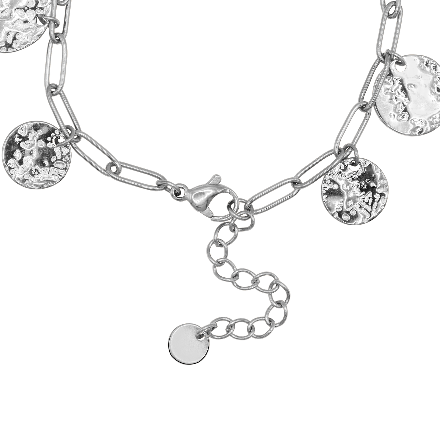 Armband Damen Edelstahl Selene Silber gestylt im Look