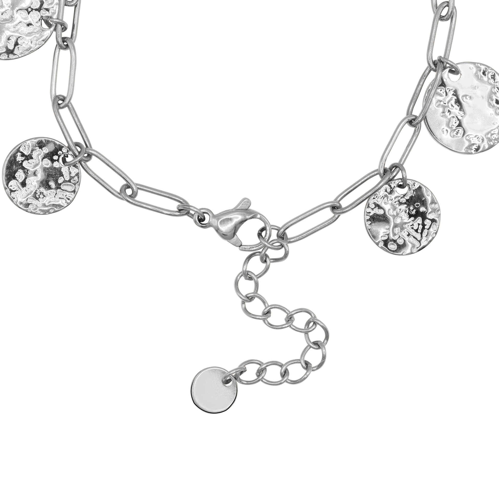 Armband Damen Edelstahl Selene Silber gestylt im Look
