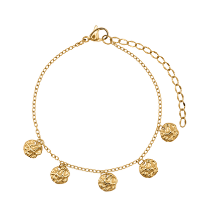 Armband Damen Edelstahl Celeste in Gold mit Anhaengern - Produktbild