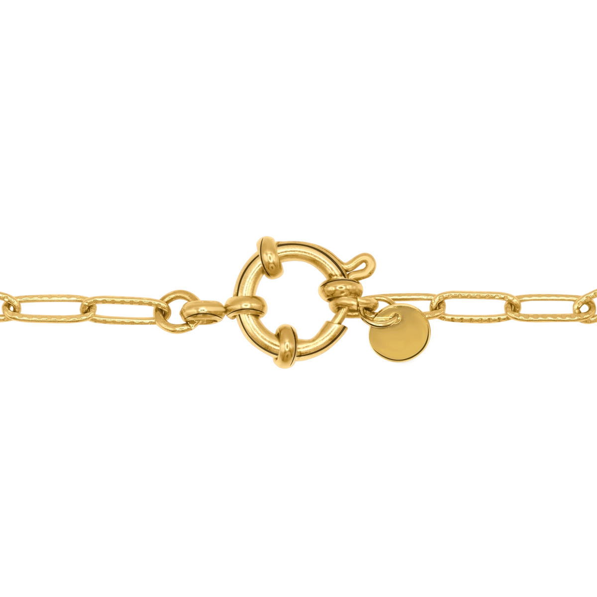 Armband Damen Edelstahl Akari in Gold gestylt zum Outfit