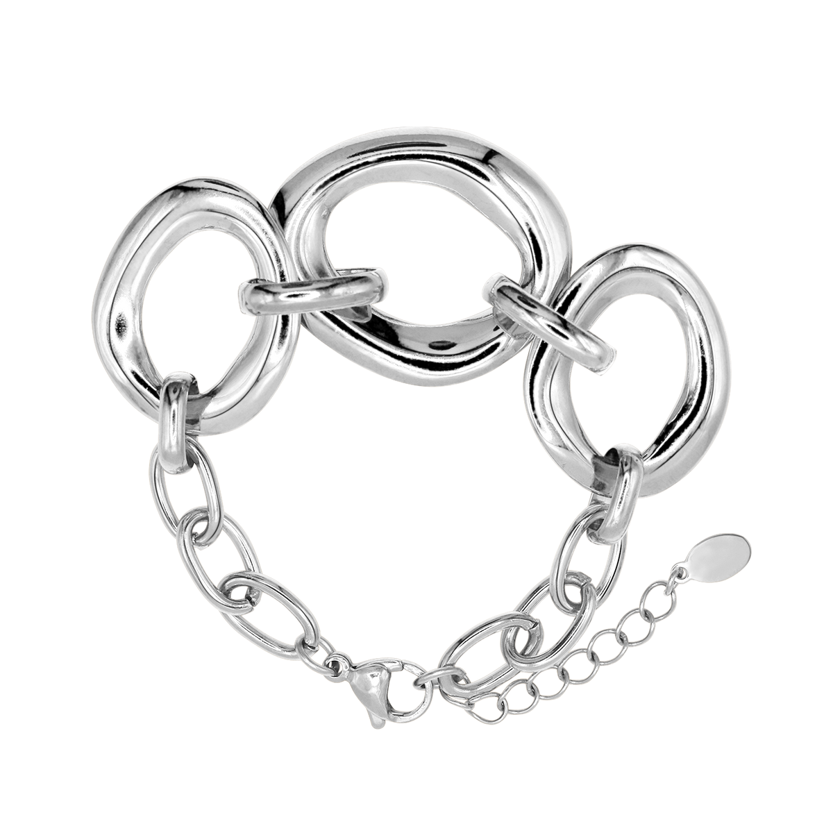 Armband Damen Edelstahl Eleonora in Silber mit gratis Geschenkbox