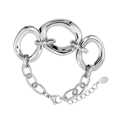 Armband Damen Edelstahl Eleonora in Silber mit gratis Geschenkbox