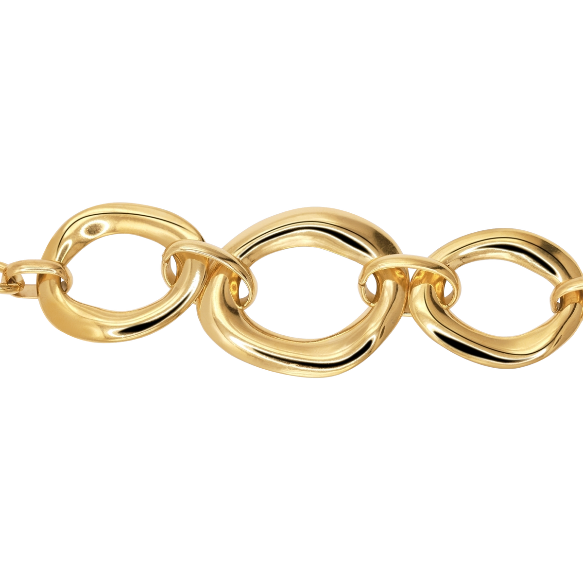Armband Damen Edelstahl Eleonora in Gold - Karabinerverschluss im Detail