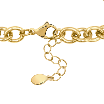 Armband Damen Edelstahl Pauline Gold gestylt zum Outfit