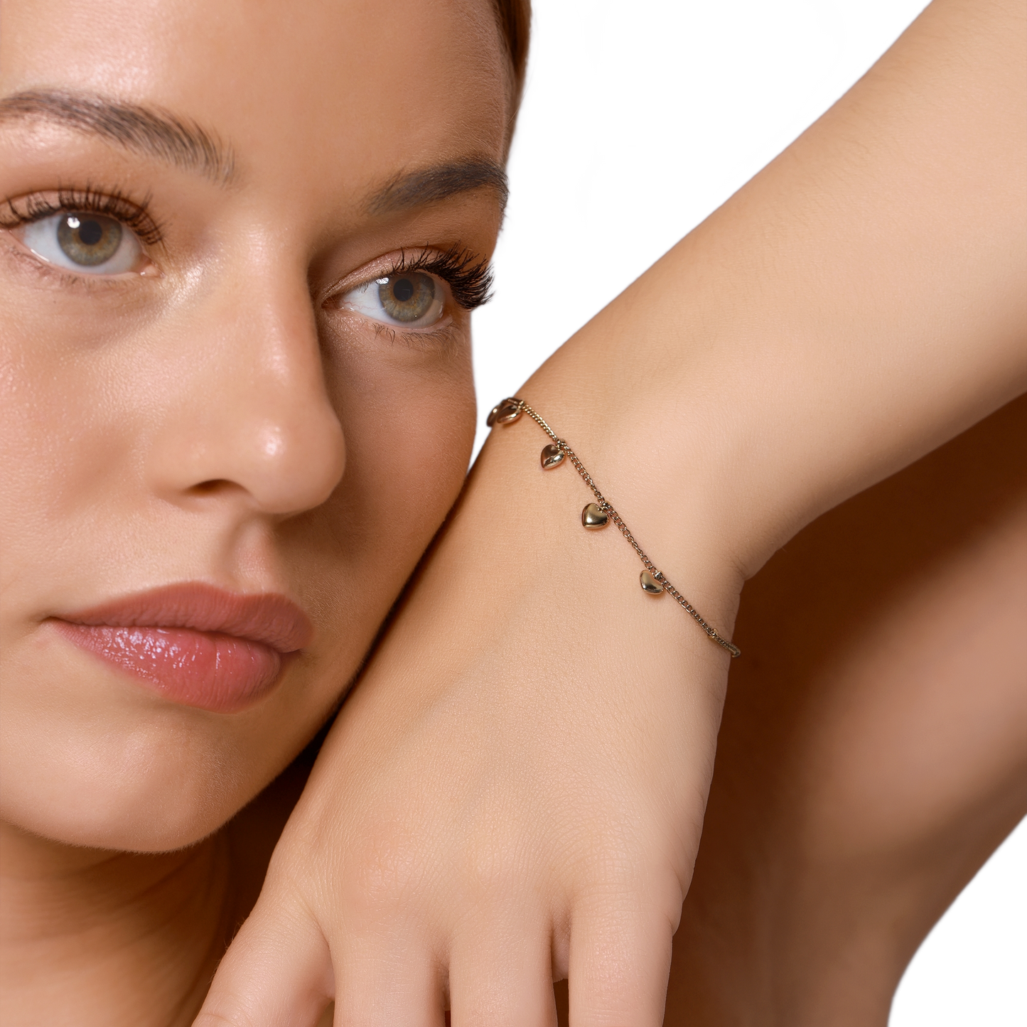 Armband Damen Edelstahl Valerie in Gold - Detailaufnahme