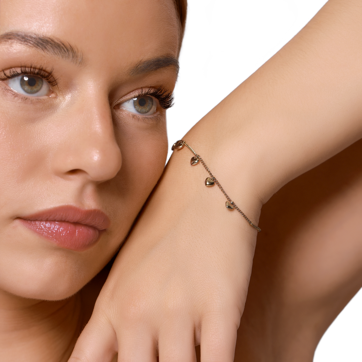 Armband Damen Edelstahl Valerie in Gold - Detailaufnahme