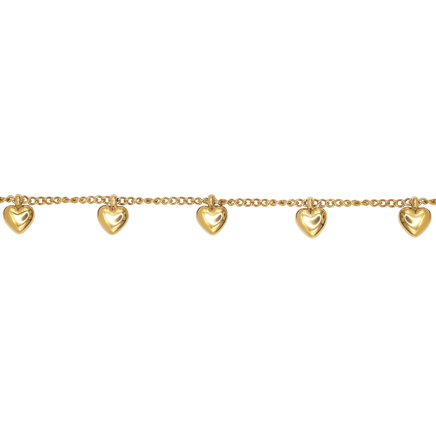 Armband Damen Edelstahl Valerie in Gold - Karabinerverschluss im Detail