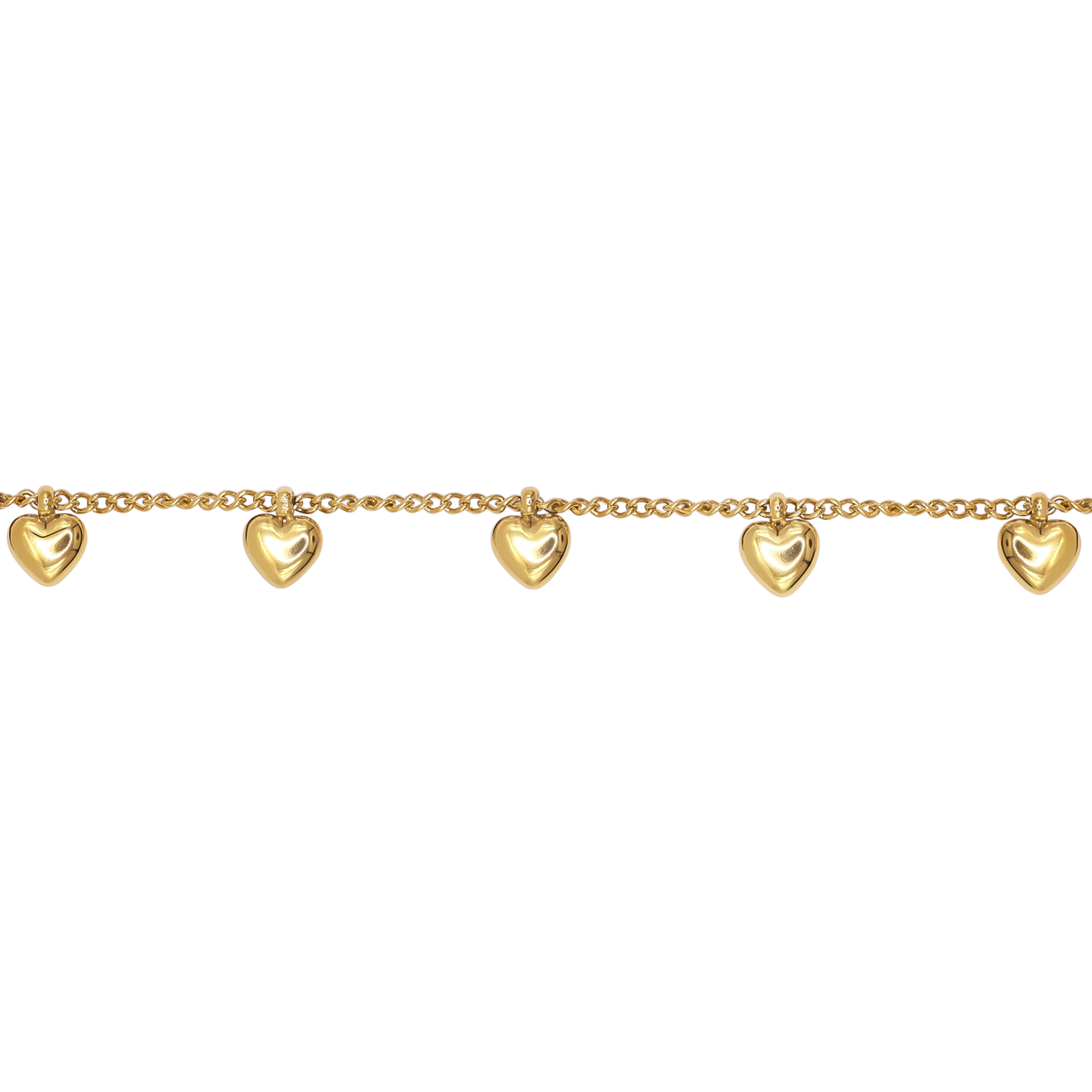 Armband Damen Edelstahl Valerie in Gold - Karabinerverschluss im Detail