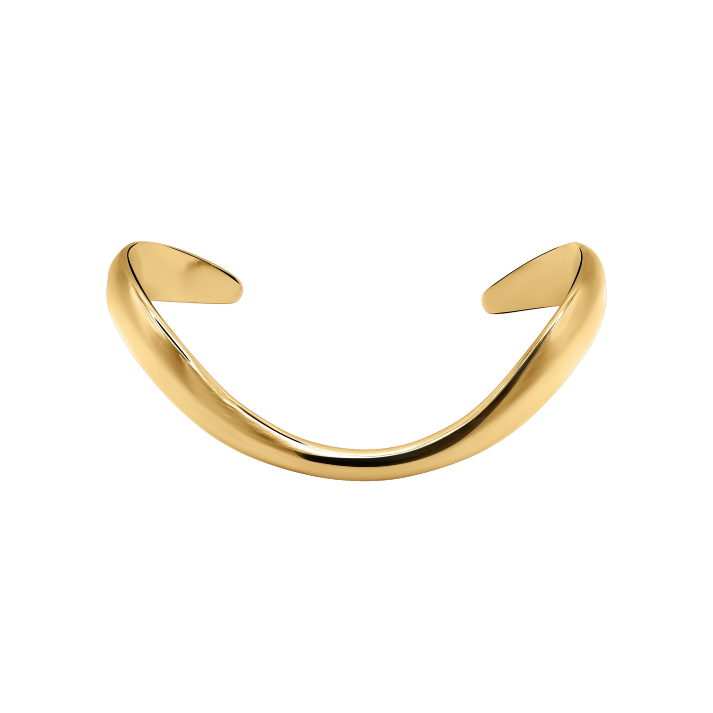 Armband Damen Edelstahl Lous in Gold - offene Armspange von Heideman