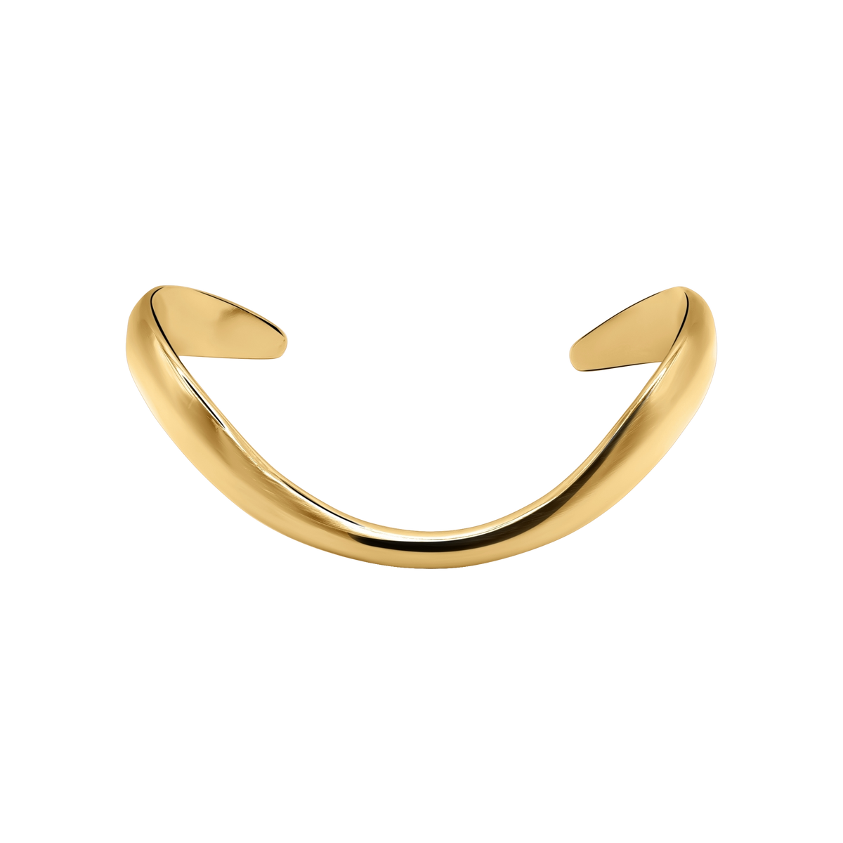 Armband Damen Edelstahl Lous in Gold - offene Armspange von Heideman