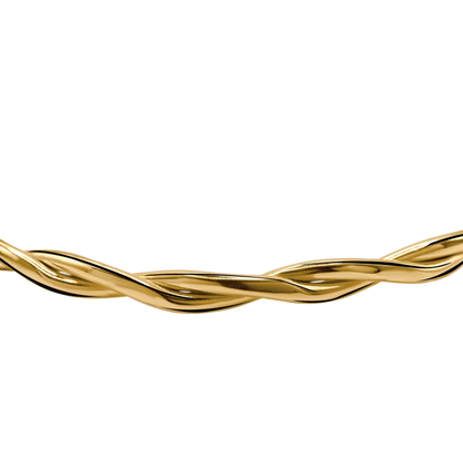 Armband Damen Edelstahl Lotti in Gold - offene Enden der Armspange