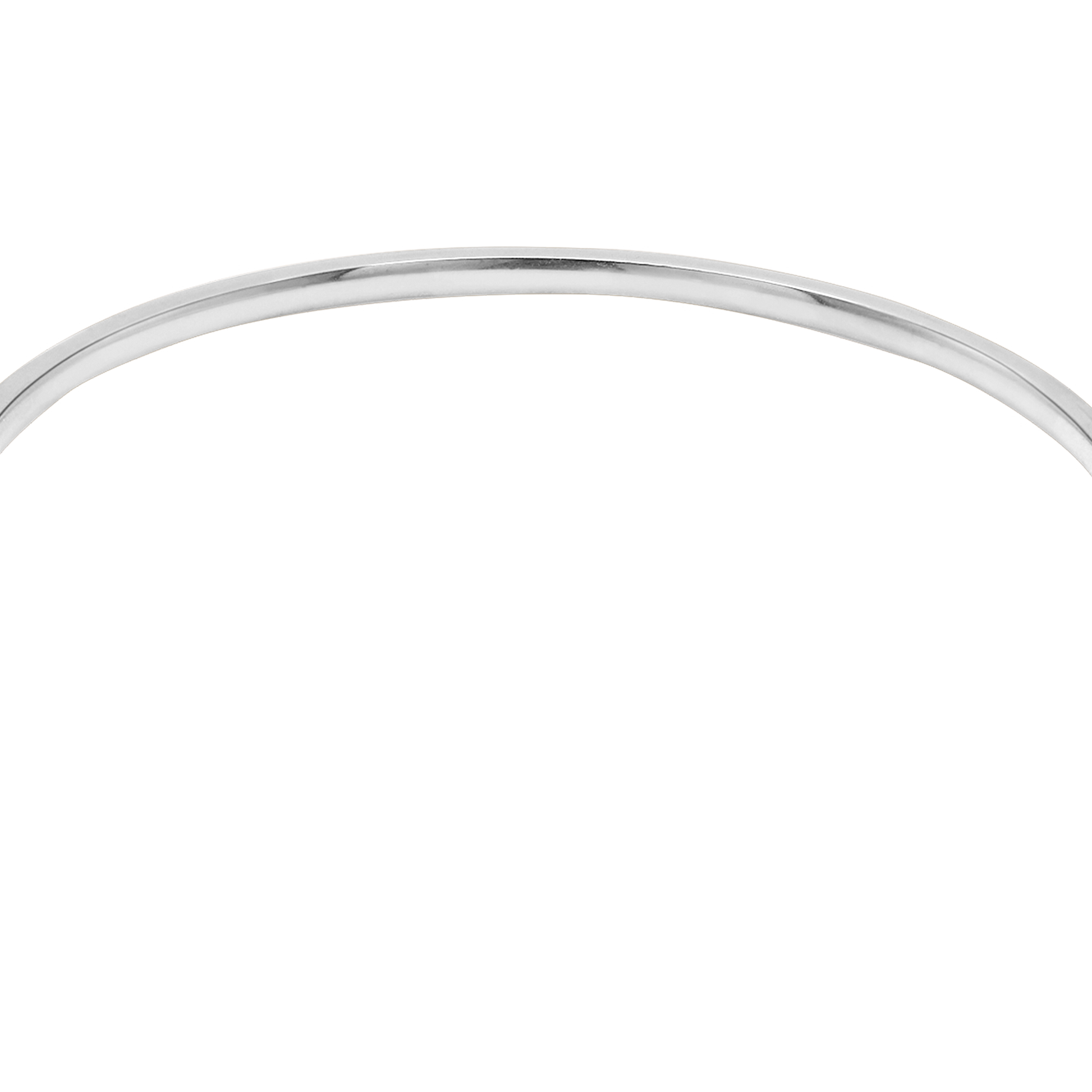 Armband Damen Edelstahl Aerin in Silber - Detail des schmalen Armreifs