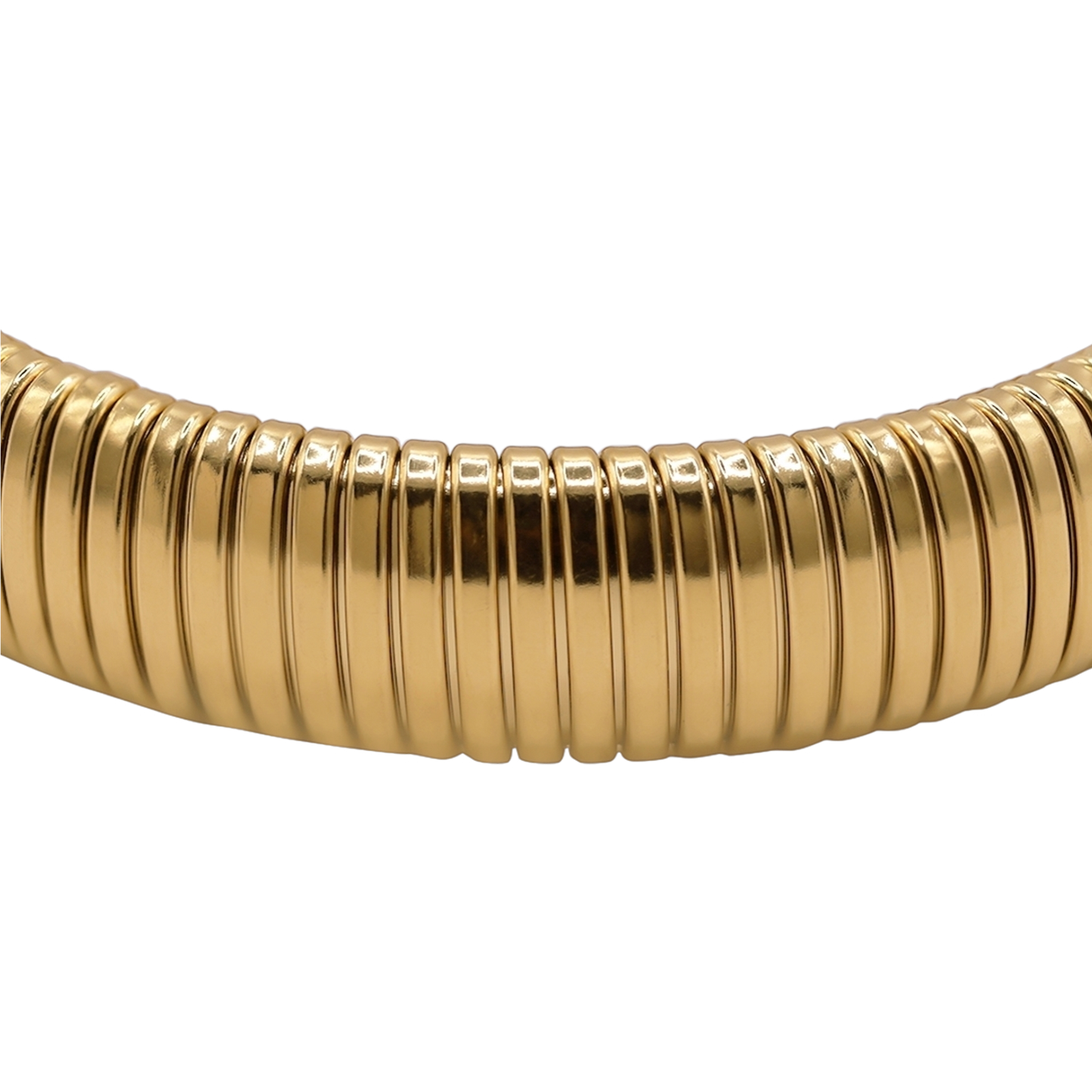 Armband Damen Edelstahl Alessa Gold - Detail des Gummizugs
