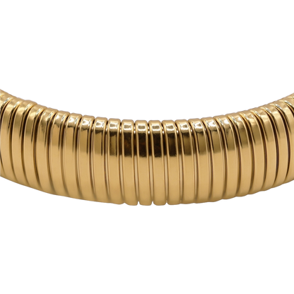 Armband Damen Edelstahl Alessa Gold - Detail des Gummizugs
