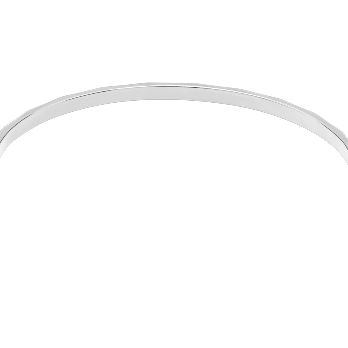 Armband Damen Edelstahl Brielle in Silber, offener Armreif im Detail