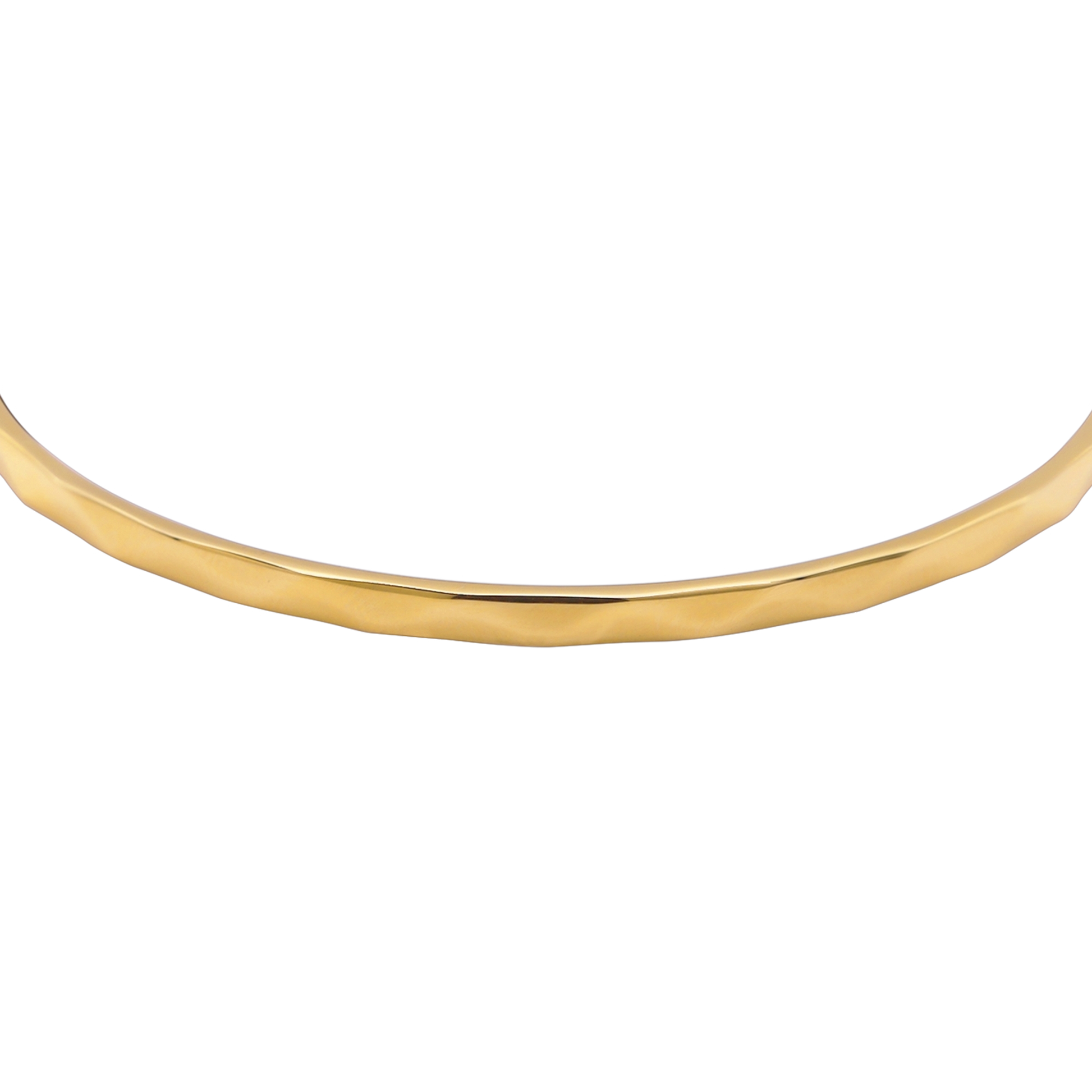 Armband Damen Edelstahl Brielle in Gold, offener Armreif im Detail