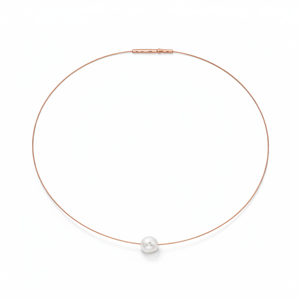 Kette mit weißer Perle