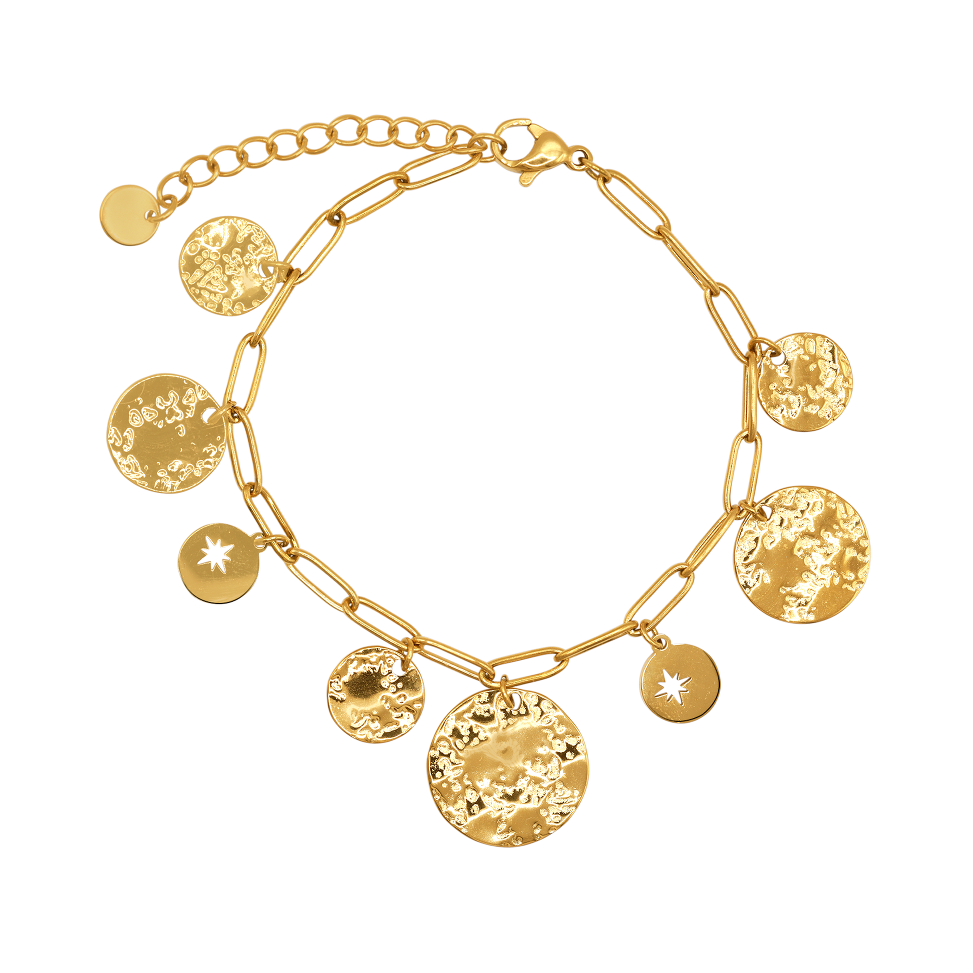 Fußkettchen Damen Gold Selene in Gold Produktansicht