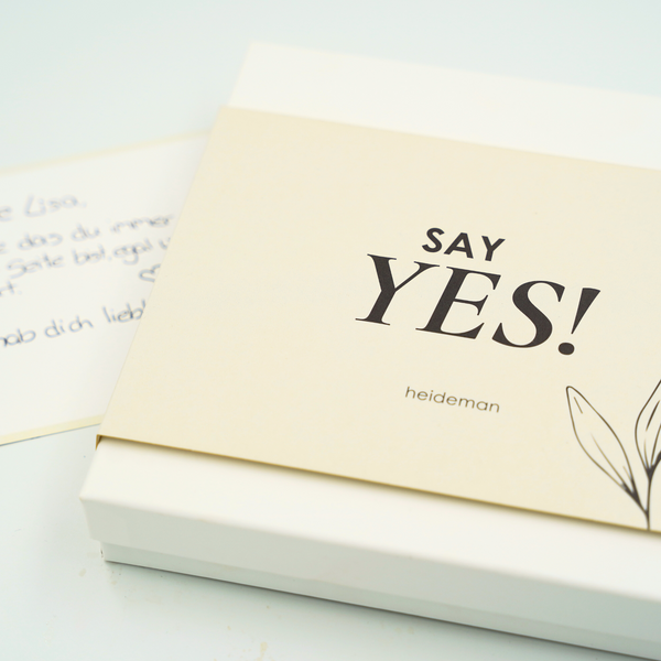 Geschenkbox Say Yes Stein