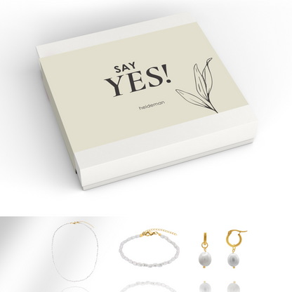 Geschenkbox Say Yes Perle