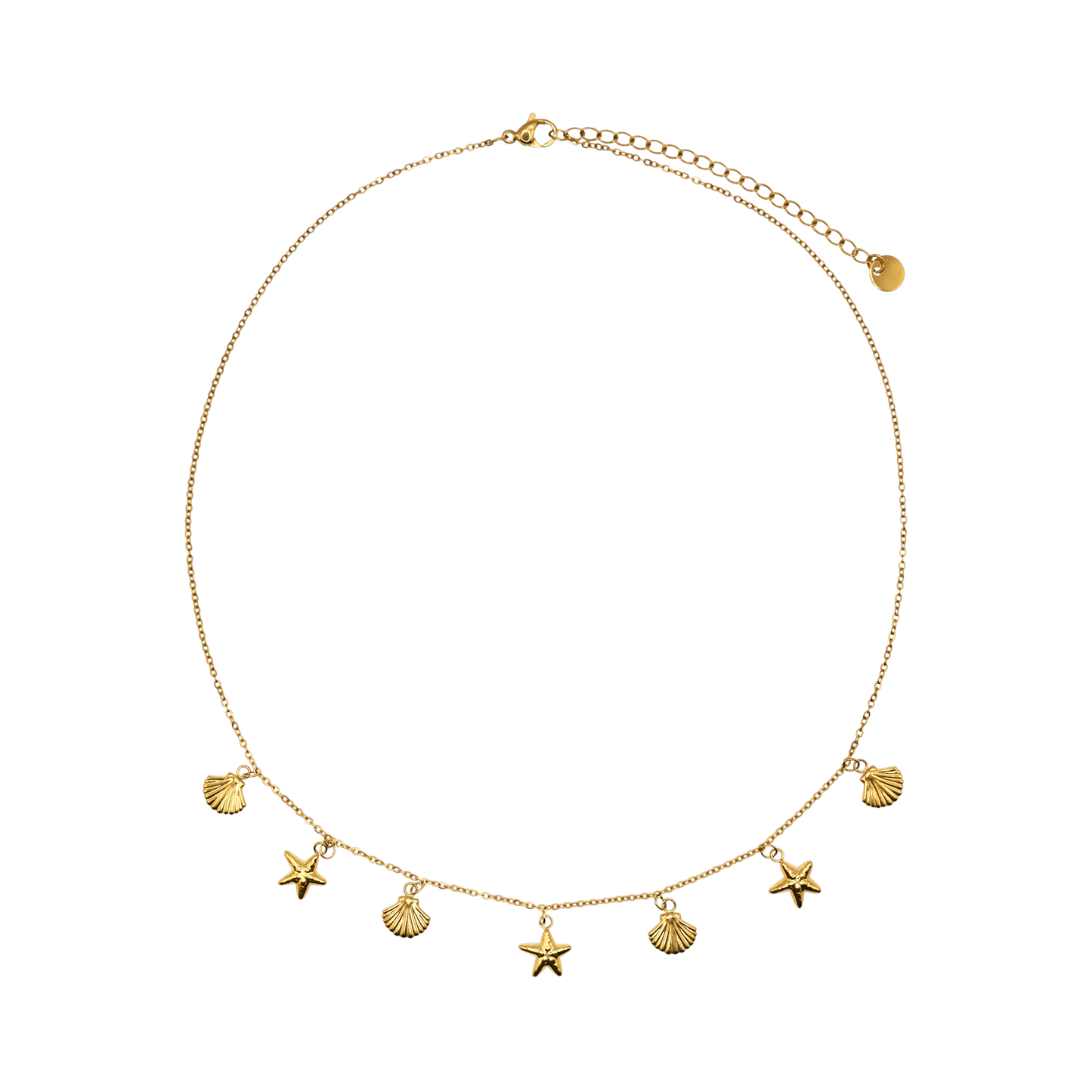Halskette Damen Gold Marisol mit Karabinerverschluss