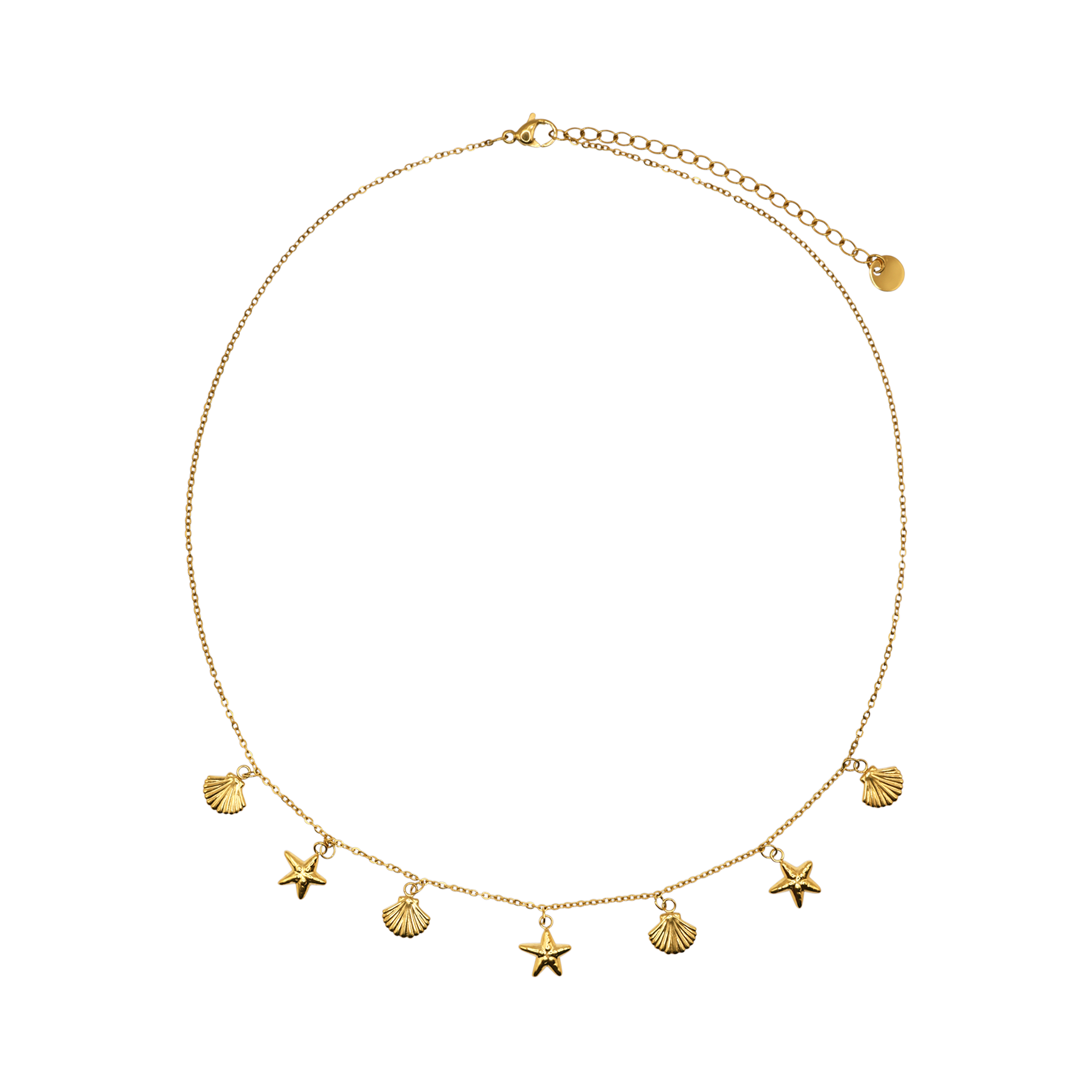 Halskette Damen Gold Marisol mit Karabinerverschluss