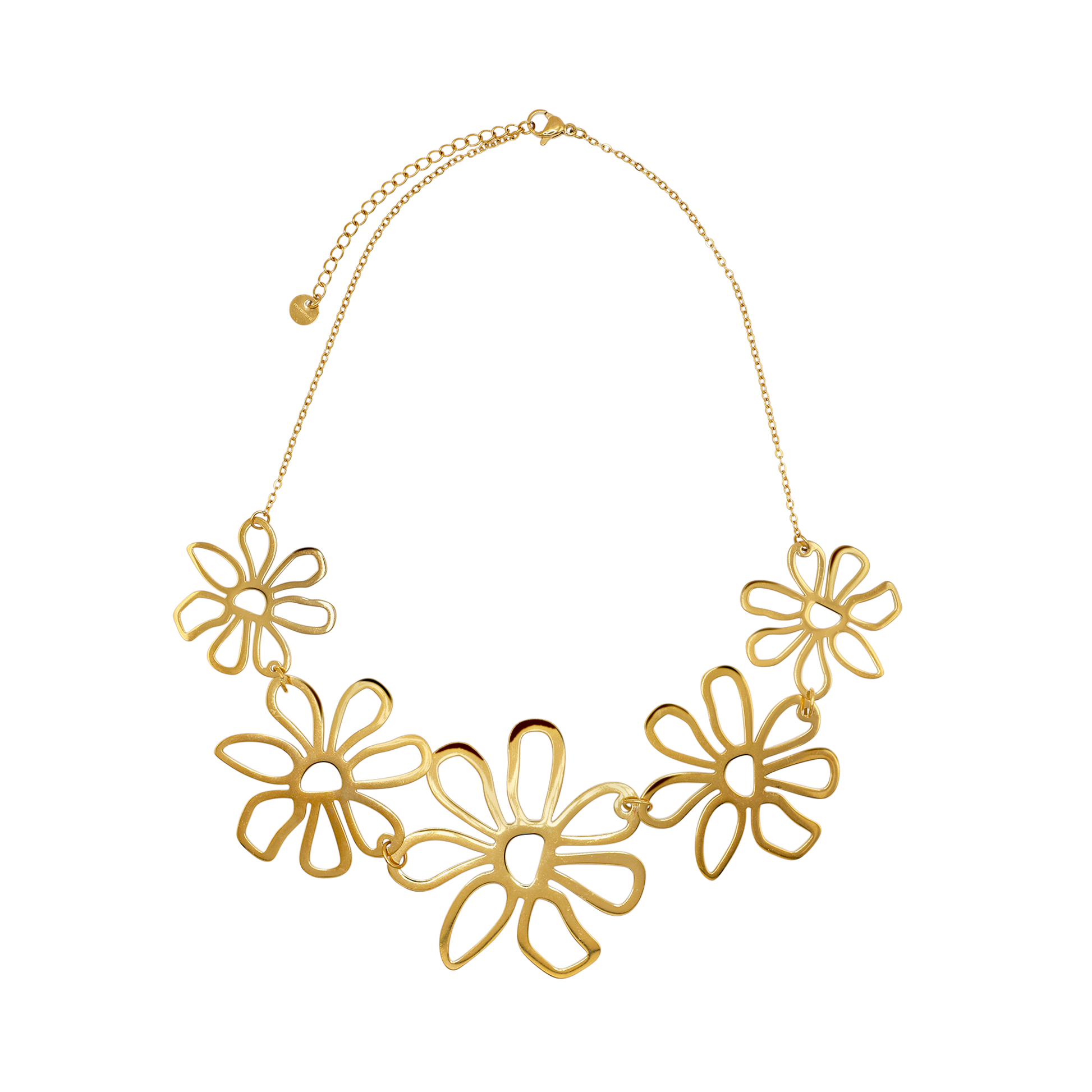Halskette Damen Gold Arna in Gold Karabinerverschluss im Detail