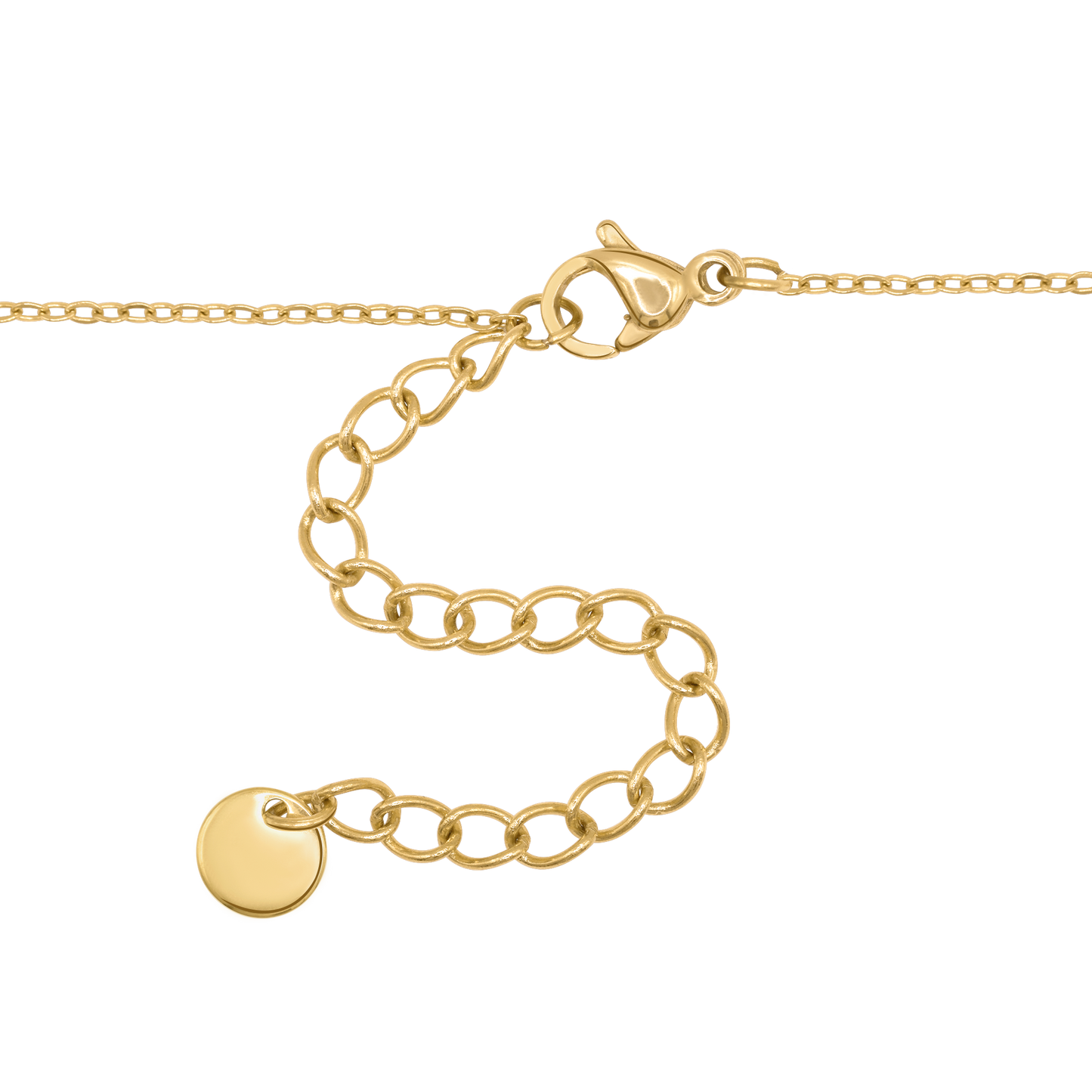 Halskette Damen Gold Halla in Gold stilvoll zum Outfit gestylt