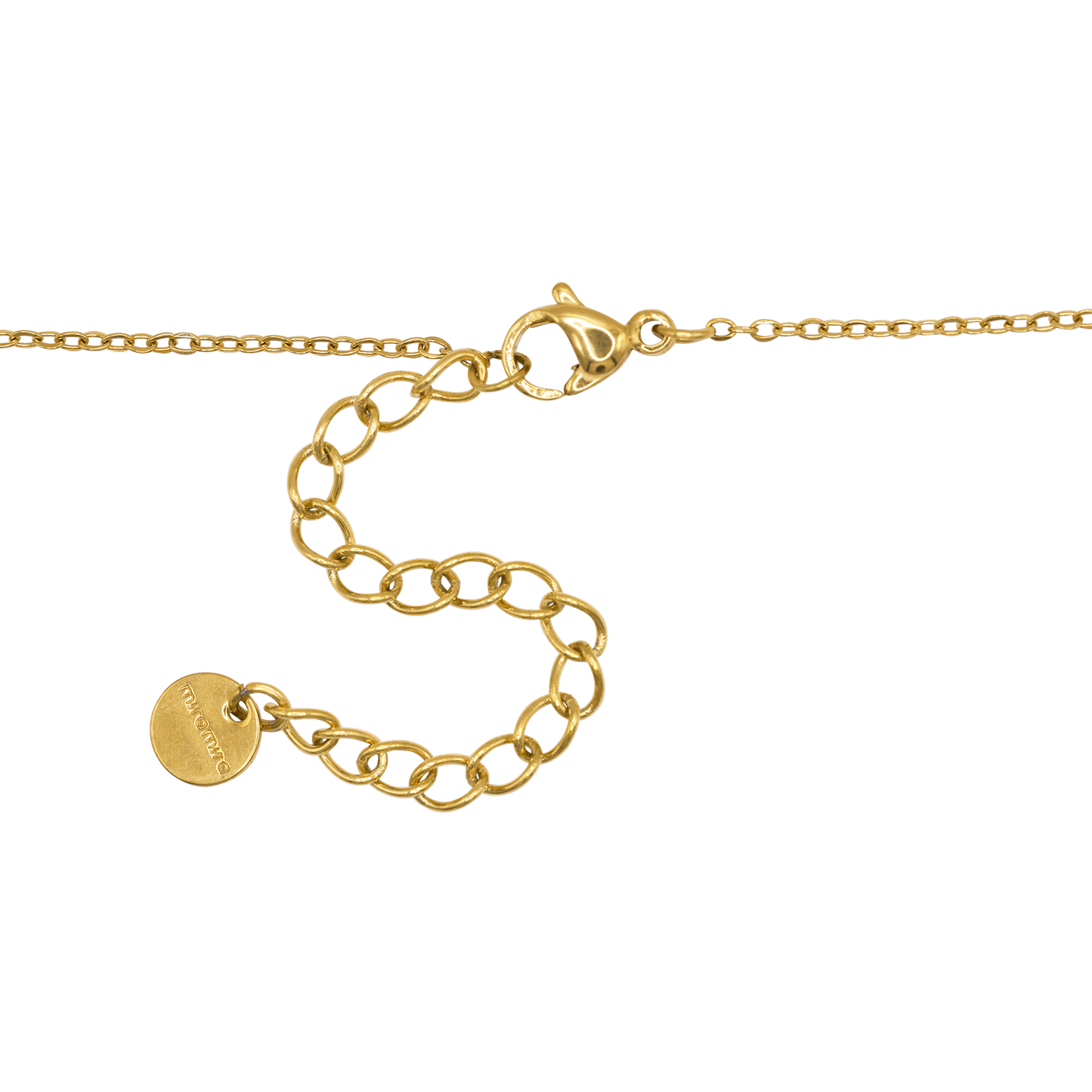 Halskette Damen Gold Moa in Gold stilvoll zum Outfit gestylt