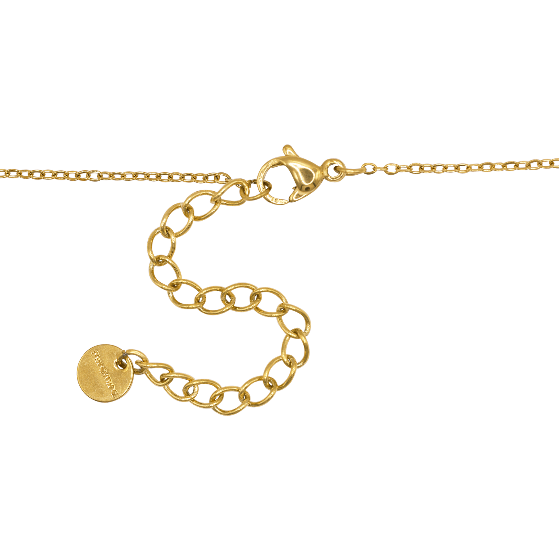 Halskette Damen Gold Moa in Gold stilvoll zum Outfit gestylt
