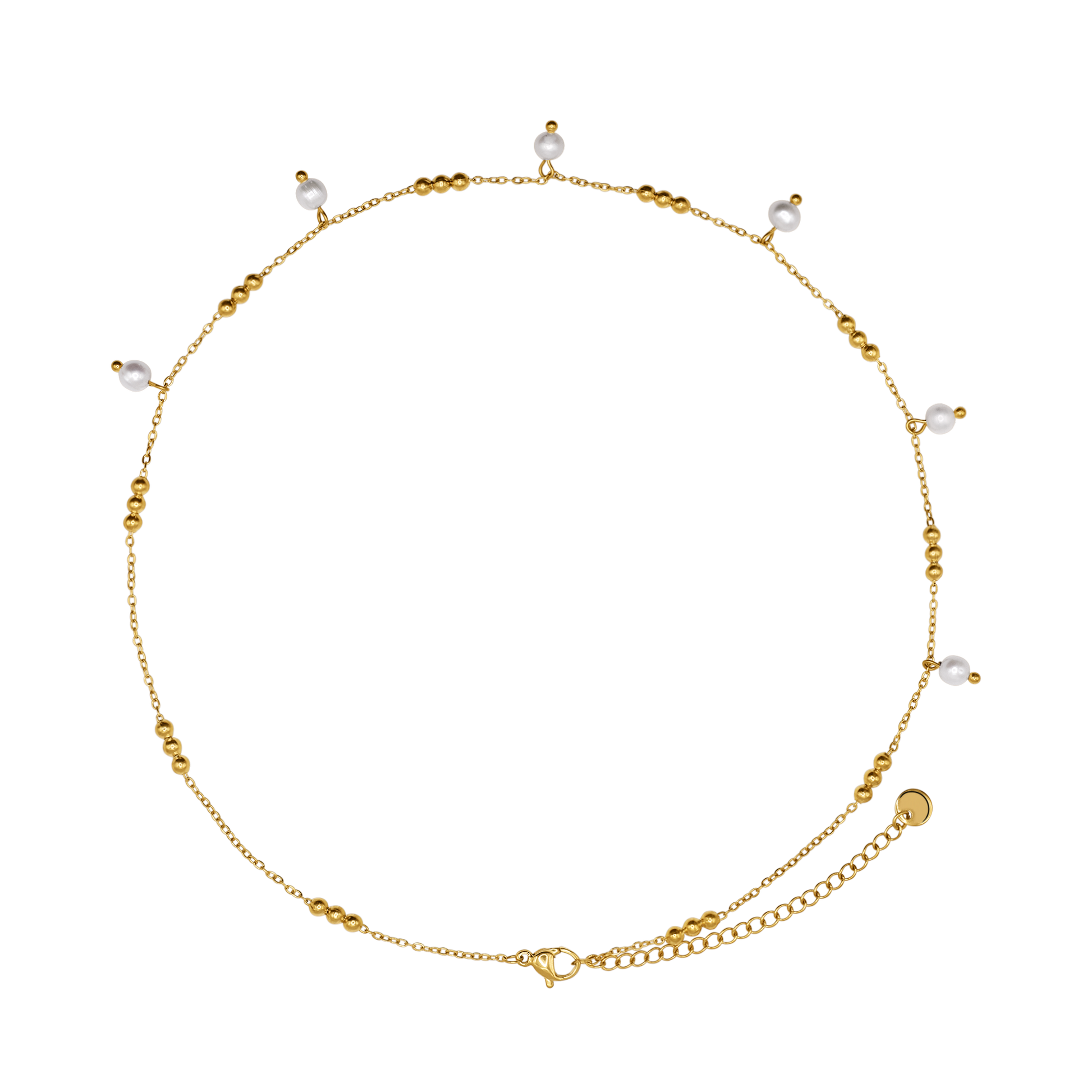 Halskette Damen Gold Oda in Gold mit Geschenkbox