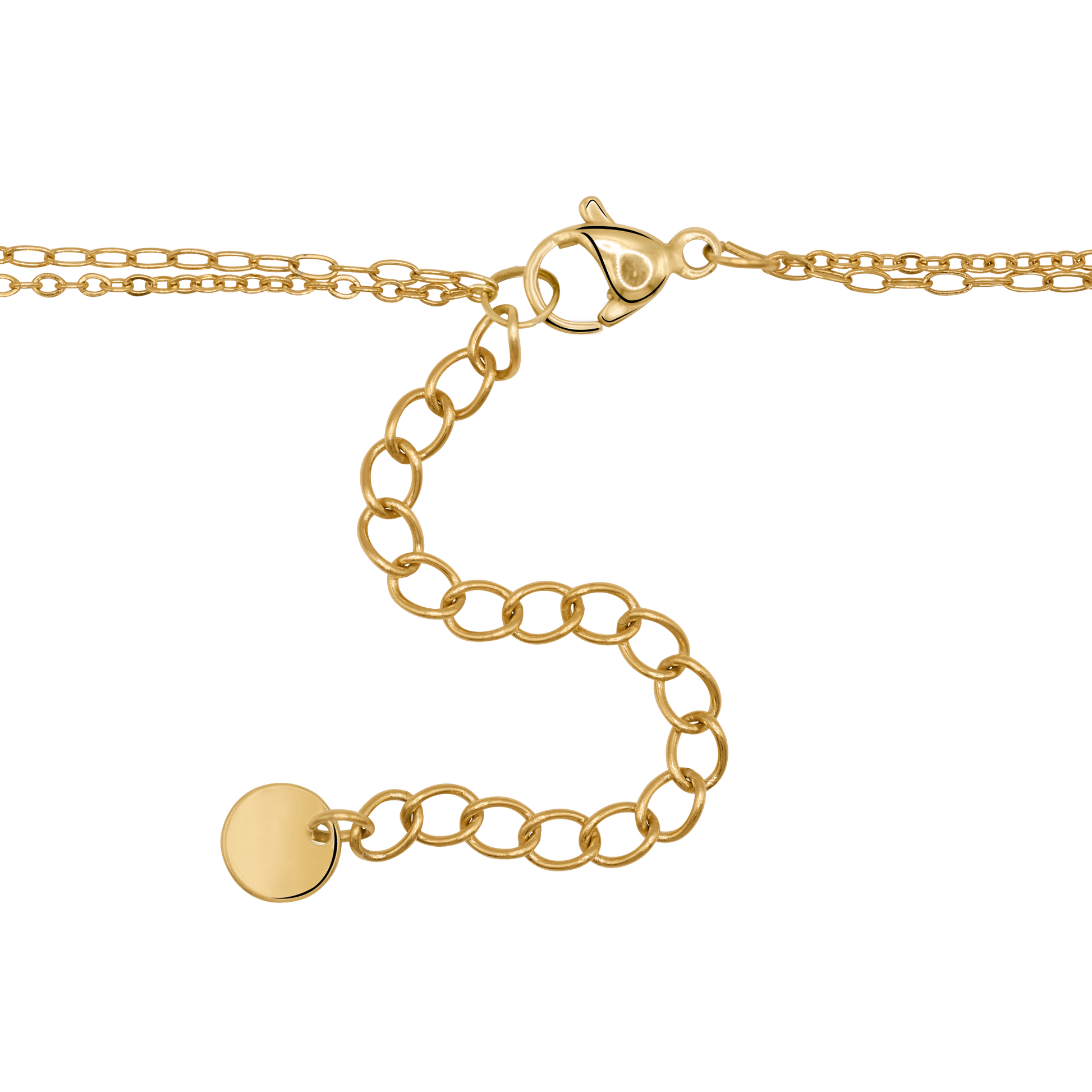Halskette Damen Gold Vittoria in Gold, stilvoll gestylt zu einem Outfit