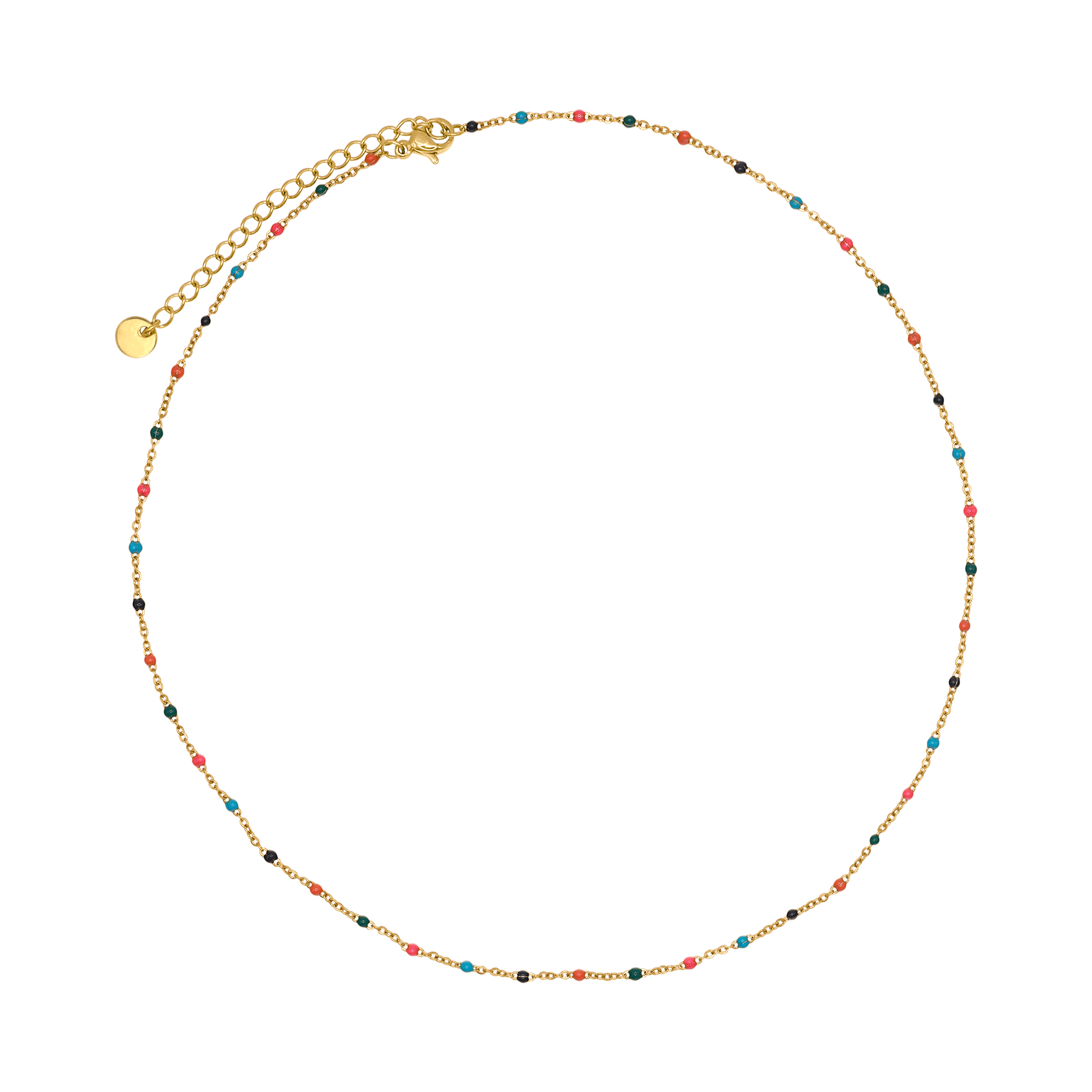 Halskette Damen Gold Danica in Gold, Detailansicht des Karabinerverschlusses